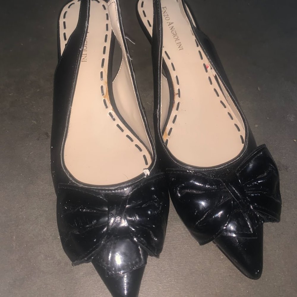 Enzo Angiolini Black Dress High Heels Shoes 8